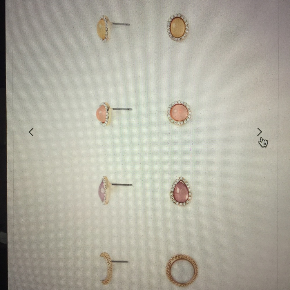 Geo Shape Stud Earrings Set